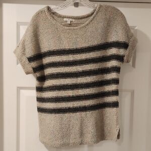 GAP Mohair Striped Short-sleeve Sweater
